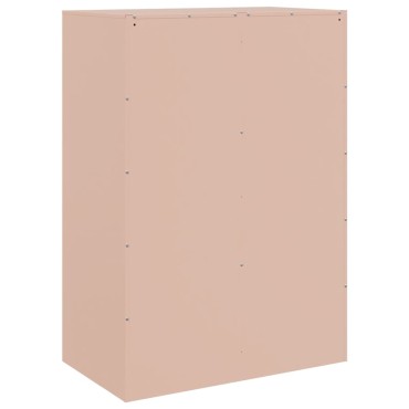 vidaXL Ραφιέρα Ροζ 67x39x95cm από Ατσάλι 1 τεμ.