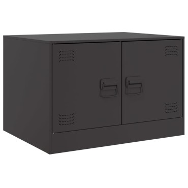 vidaXL Τραπεζάκι Σαλονιού Μαύρο 67x50x44cm από Ατσάλι 1 τεμ.