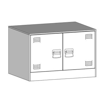 vidaXL Τραπεζάκι Σαλονιού Μαύρο 67x50x44cm από Ατσάλι 1 τεμ.