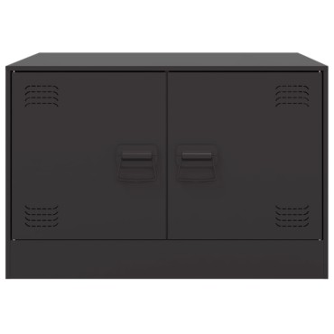 vidaXL Τραπεζάκι Σαλονιού Μαύρο 67x50x44cm από Ατσάλι 1 τεμ.