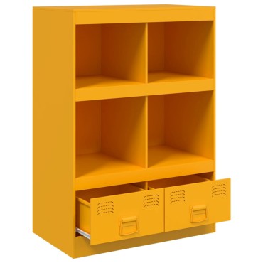 vidaXL Ραφιέρα Μουσταρδί 67x39x95cm από Ατσάλι 1 τεμ.