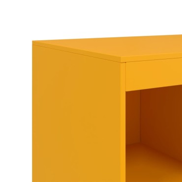 vidaXL Ραφιέρα Μουσταρδί 67x39x95cm από Ατσάλι 1 τεμ.