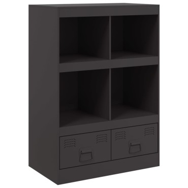 vidaXL Ντουλάπι Μαύρο 67x39x95cm από Ατσάλι 1 τεμ.