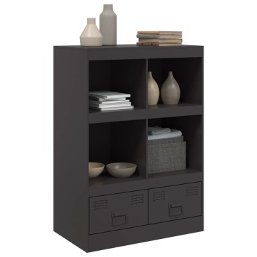 vidaXL Ντουλάπι Μαύρο 67x39x95cm από Ατσάλι 1 τεμ.
