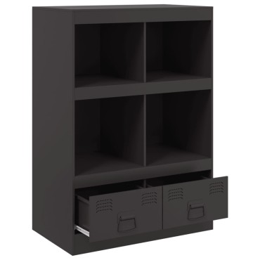 vidaXL Ντουλάπι Μαύρο 67x39x95cm από Ατσάλι 1 τεμ.