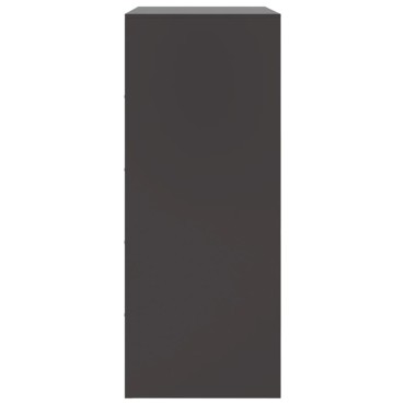 vidaXL Ντουλάπι Μαύρο 67x39x95cm από Ατσάλι 1 τεμ.