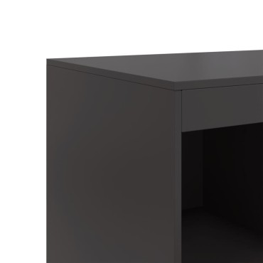 vidaXL Ντουλάπι Μαύρο 67x39x95cm από Ατσάλι 1 τεμ.