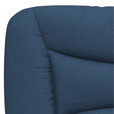 vidaXL Κρεβάτι Μπλε 140x190 εκ. Υφασμάτινο