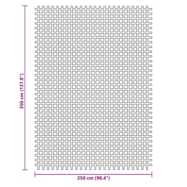 vidaXL Χαλί Σκηνής Μπλε 3,5x2,5 μ.