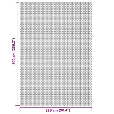 vidaXL Χαλί Σκηνής Κρεμ 6x2,5 μ.