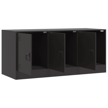 vidaXL Έπιπλο Τηλεόρασης Μαύρο 99x39x44cm από Ατσάλι