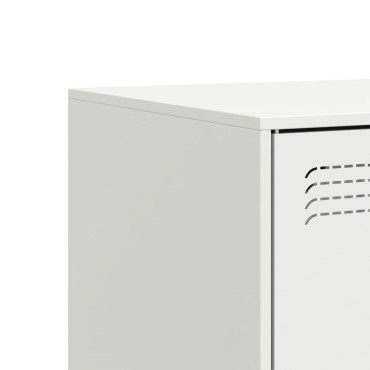 vidaXL Έπιπλο Τηλεόρασης Λευκό 99x39x44cm από Ατσάλι