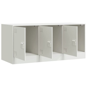 vidaXL Έπιπλο Τηλεόρασης Λευκό 99x39x44cm από Ατσάλι