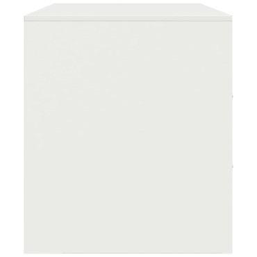 vidaXL Έπιπλο Τηλεόρασης Λευκό 99x39x44cm από Ατσάλι