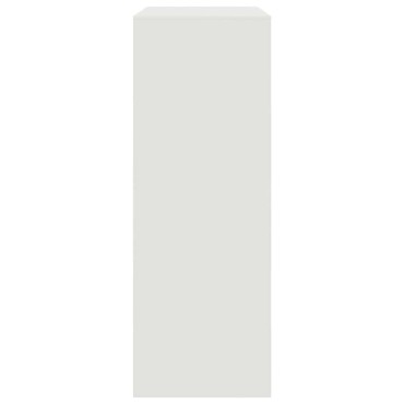 vidaXL Μπουφές Λευκός 67x39x107cm από Ατσάλι 1 τεμ.