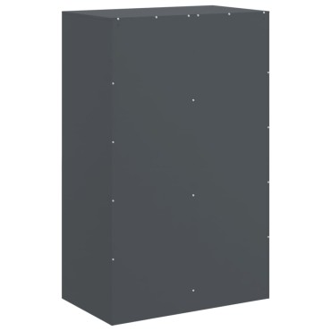 vidaXL Μπουφές Ανθρακί 67x39x107cm από Ατσάλι 1 τεμ.
