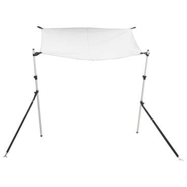 vidaXL Επέκταση Σκιάστρου Σχήμα Τ Λευκή 174x205x(115-194) εκ.