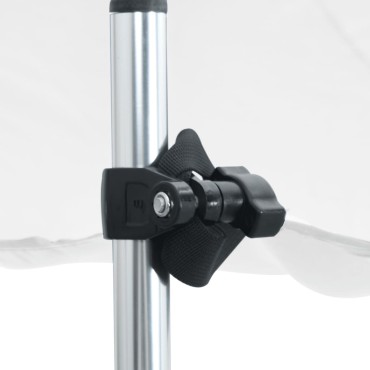 vidaXL Επέκταση Σκιάστρου Σχήμα Τ Λευκή 174x205x(115-194) εκ.