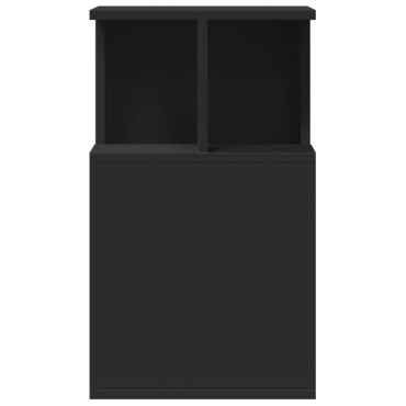 vidaXL Βοηθητικό Τραπέζι Μαύρο 35x35x60cm από Επεξεργασμένο Ξύλο