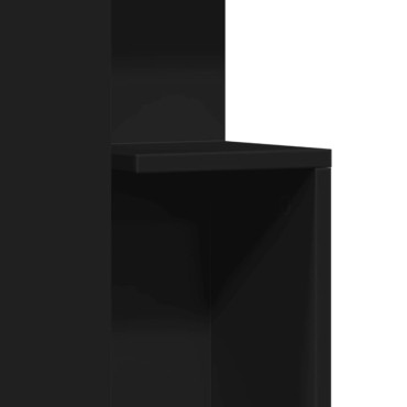 vidaXL Βοηθητικό Τραπέζι Μαύρο 35x35x60cm από Επεξεργασμένο Ξύλο