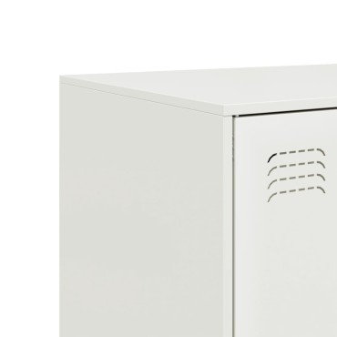 vidaXL Ντουλάπι Λευκό 67x39x95cm από Ατσάλι 1 τεμ.