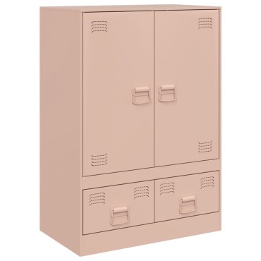 vidaXL Ραφιέρα Ροζ 67x39x95cm από Ατσάλι 1 τεμ.