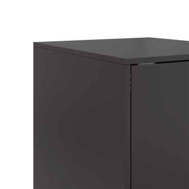 vidaXL Ντουλάπι Μαύρο 34,5x39x73cm από Ατσάλι 1 τεμ.