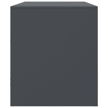 vidaXL Έπιπλο Τηλεόρασης Ανθρακί 99x39x44cm από Χάλυβα