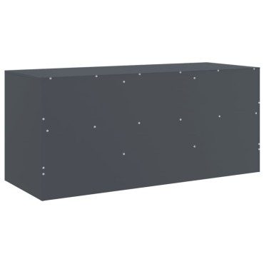 vidaXL Έπιπλο Τηλεόρασης Ανθρακί 99x39x44cm από Χάλυβα