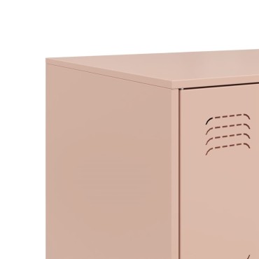 vidaXL Ντουλάπι Ροζ 99x39x73cm από Ατσάλι 1 τεμ.
