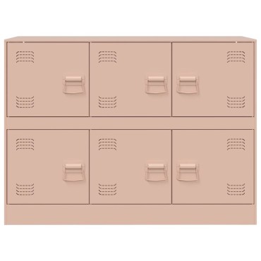 vidaXL Ντουλάπι Ροζ 99x39x73cm από Ατσάλι 1 τεμ.