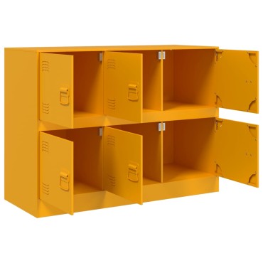 vidaXL Ντουλάπι Μουσταρδί 99x39x73cm από Ατσάλι 1 τεμ.
