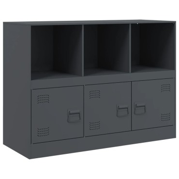 vidaXL Μπουφές Ανθρακί 99x39x73cm από Ατσάλι 1 τεμ.