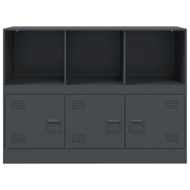 vidaXL Μπουφές Ανθρακί 99x39x73cm από Ατσάλι 1 τεμ.
