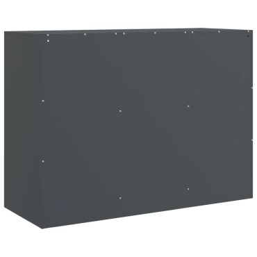 vidaXL Μπουφές Ανθρακί 99x39x73cm από Ατσάλι 1 τεμ.