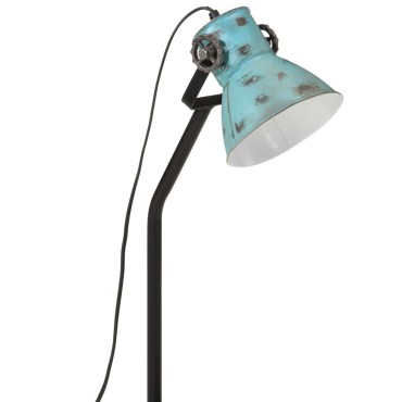 vidaXL Φωτιστικό Γραφείου 25 W Αντικέ Μπλε 17x17x60 εκ. Ε27