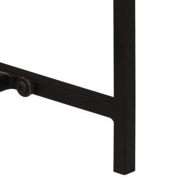 vidaXL Τραπέζι Κονσόλα 80x30x74cm από Μασίφ Ξύλο Μάνγκο/Σίδερο 1 τεμ.