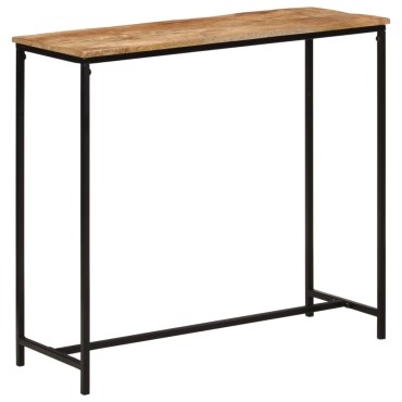 vidaXL Τραπέζι Κονσόλα 80x30x74cm από Μασίφ Ξύλο Μάνγκο/Σίδερο 1 τεμ.