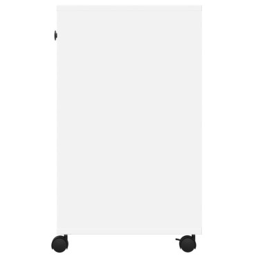 vidaXL Βάση Εκτυπωτή με Ρόδες Λευκή 60x40x68,5 εκ.