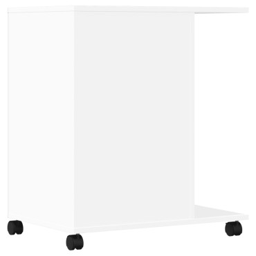 vidaXL Βάση Εκτυπωτή με Ρόδες Λευκή 60x40x68,5 εκ.