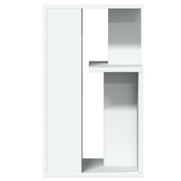 vidaXL Τραπέζι Βοηθητικό Λευκό 35x35x60cm από Επεξεργασμένο Ξύλο 1 τεμ.