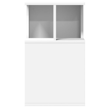 vidaXL Τραπέζι Βοηθητικό Λευκό 35x35x60cm από Επεξεργασμένο Ξύλο 1 τεμ.