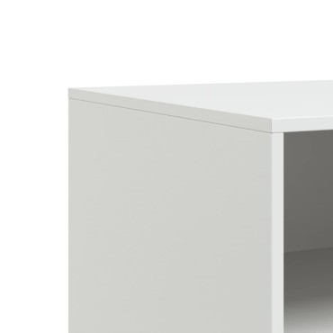 vidaXL Έπιπλα Τηλεόρασης 2 τεμ. Λευκό 67x39x44cm από Χάλυβα