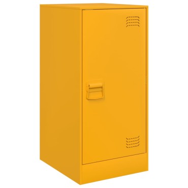 vidaXL Ντουλάπι Μουσταρδί 34,5x39x73cm από Ατσάλι 1 τεμ.