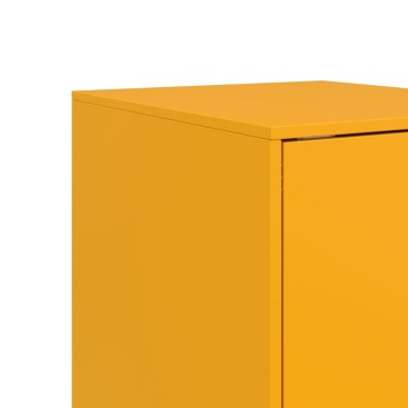 vidaXL Ντουλάπι Μουσταρδί 34,5x39x73cm από Ατσάλι 1 τεμ.