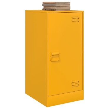 vidaXL Ντουλάπι Μουσταρδί 34,5x39x73cm από Ατσάλι 1 τεμ.