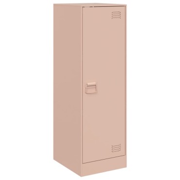 vidaXL Ντουλάπι Ροζ 34,5x39x107cm από Ατσάλι 1 τεμ.