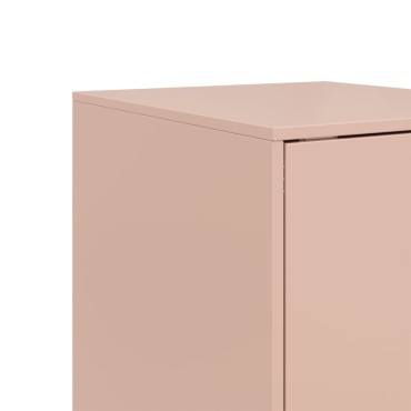 vidaXL Ντουλάπι Ροζ 34,5x39x107cm από Ατσάλι 1 τεμ.