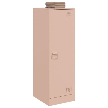 vidaXL Ντουλάπι Ροζ 34,5x39x107cm από Ατσάλι 1 τεμ.