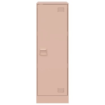 vidaXL Ντουλάπι Ροζ 34,5x39x107cm από Ατσάλι 1 τεμ.